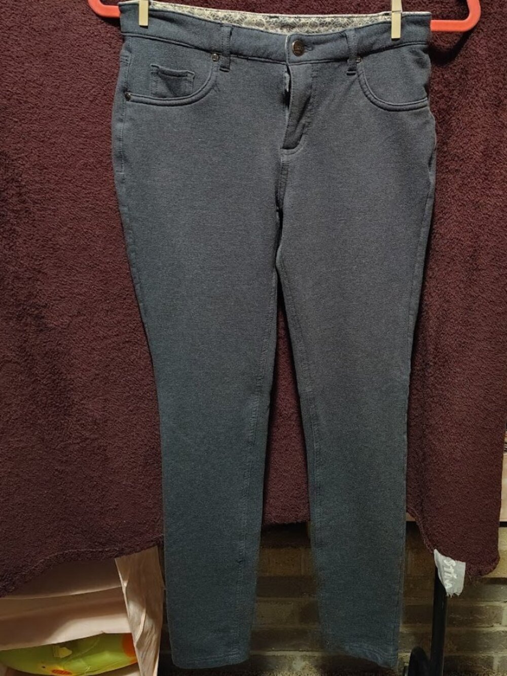 Ladies 'Like an Angel' Knit Jeggings Mid/High Rise Waist Size Large